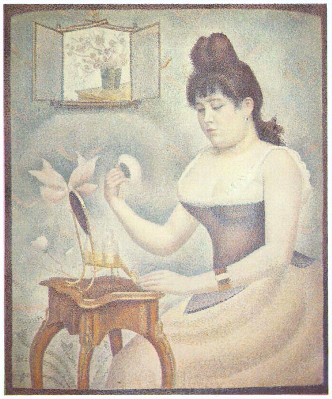 Georges Seurat Die Frau mit der Puderquaste